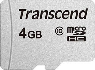 Карта памяти Transcend Micro SDHC 4ГБGB/Class10 TS4GUSD300S цена и информация | Карты памяти для телефонов | pigu.lt