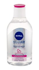 Смягчающая мицеллярная вода с миндальным маслом Nivea Micellar Air 3in1 400 мл цена и информация | Средства для очищения лица | pigu.lt