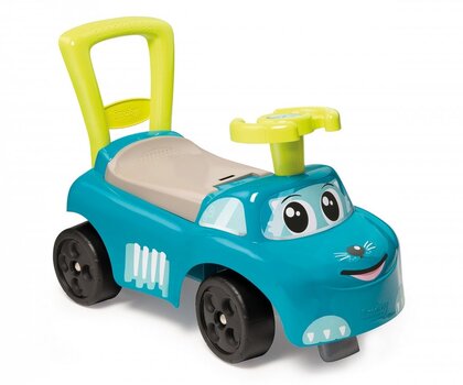 Paspiriama mašinėlė - stumdukas vaikams Smoby Auto Blue Ride-on kaina ir informacija | Žaislai kūdikiams | pigu.lt
