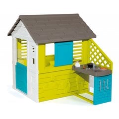 Vaikų žaidimų namelis su virtuvėle Smoby Pretty Playhouse + Summer Kitchen kaina ir informacija | Vaikų žaidimų nameliai | pigu.lt