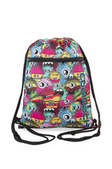 Мешок для спортивной формы COOLPACK VERT WIGGLY EYES PINK B70047 цена и информация | Школьные рюкзаки, спортивные сумки | pigu.lt