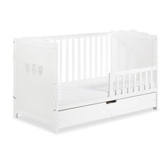 Кровать Marsell, 70x140 см, белая цена и информация | Детские кроватки | pigu.lt