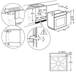 Electrolux EOE7P31X цена и информация | Духовки | pigu.lt