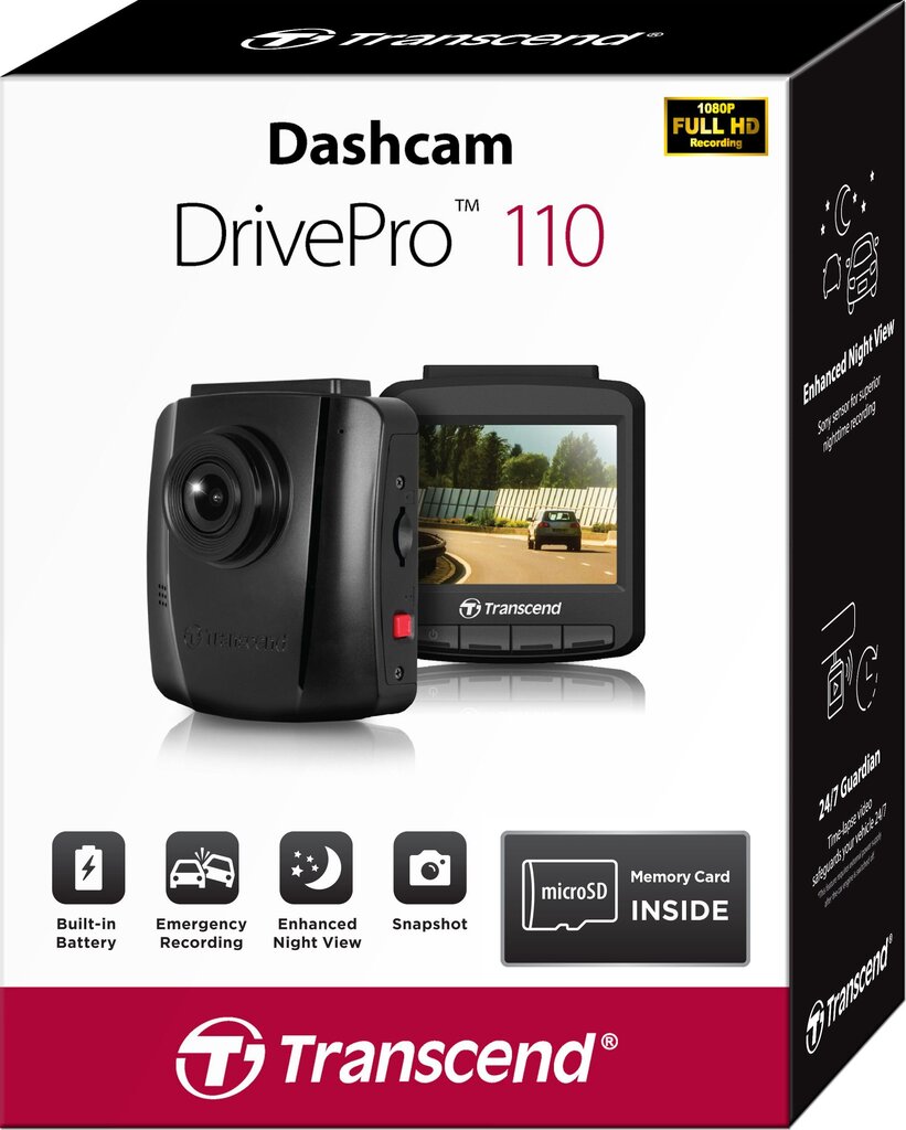 DrivePro 110 32GB, juoda цена и информация | Vaizdo kameros | pigu.lt