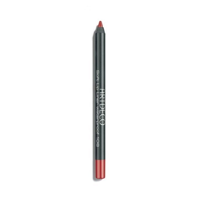 Lūpų kontūro pieštukas Artdeco Soft, vandeniui atsparus, 1.2 g, 108 Fireball kaina ir informacija | Lūpų dažai, blizgiai, balzamai, vazelinai | pigu.lt