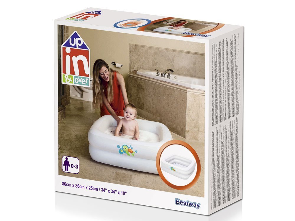 Pripučiamas baseinas kūdikiams Bestway Baby Tub, 86x86x25 cm kaina ir informacija | Baseinai | pigu.lt