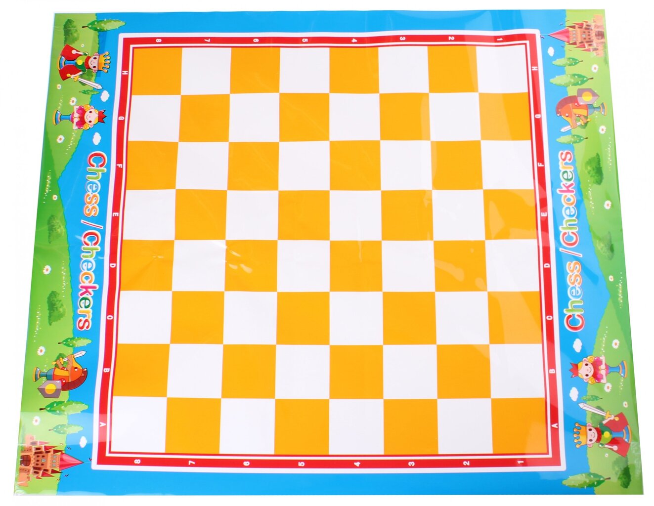 Didelės šaškės žaidimui lauke, 60 x 50 cm kaina ir informacija | Stalo žaidimai, galvosūkiai | pigu.lt