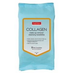 Влажные салфетки для снятия макияжа Purederm COLLAGEN, 30 шт. цена и информация | Средства для очищения лица | pigu.lt