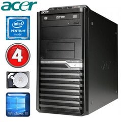 Acer Veriton M4610G MT G640 4GB 250GB DVD WIN10Pro kaina ir informacija | Stacionarūs kompiuteriai | pigu.lt