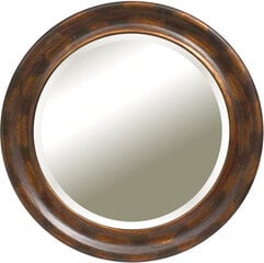 Зеркало Carpi, 92x92 см, коричневый цена и информация | Зеркала | pigu.lt