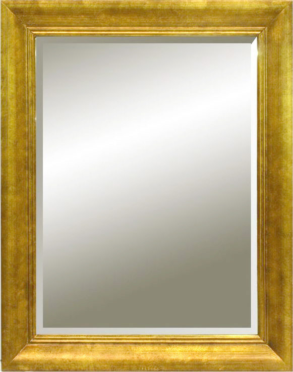 Veidrodis Fano, 97x77 cm, auksinės spalvos kaina ir informacija | Veidrodžiai | pigu.lt