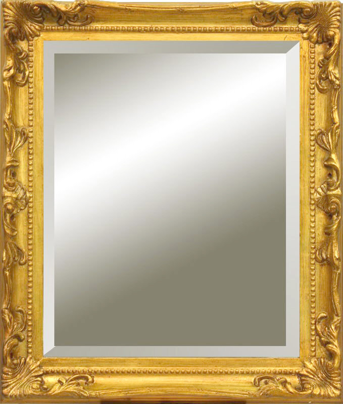 Veidrodis Faenza, 62x52 cm, auksinės spalvos kaina ir informacija | Veidrodžiai | pigu.lt