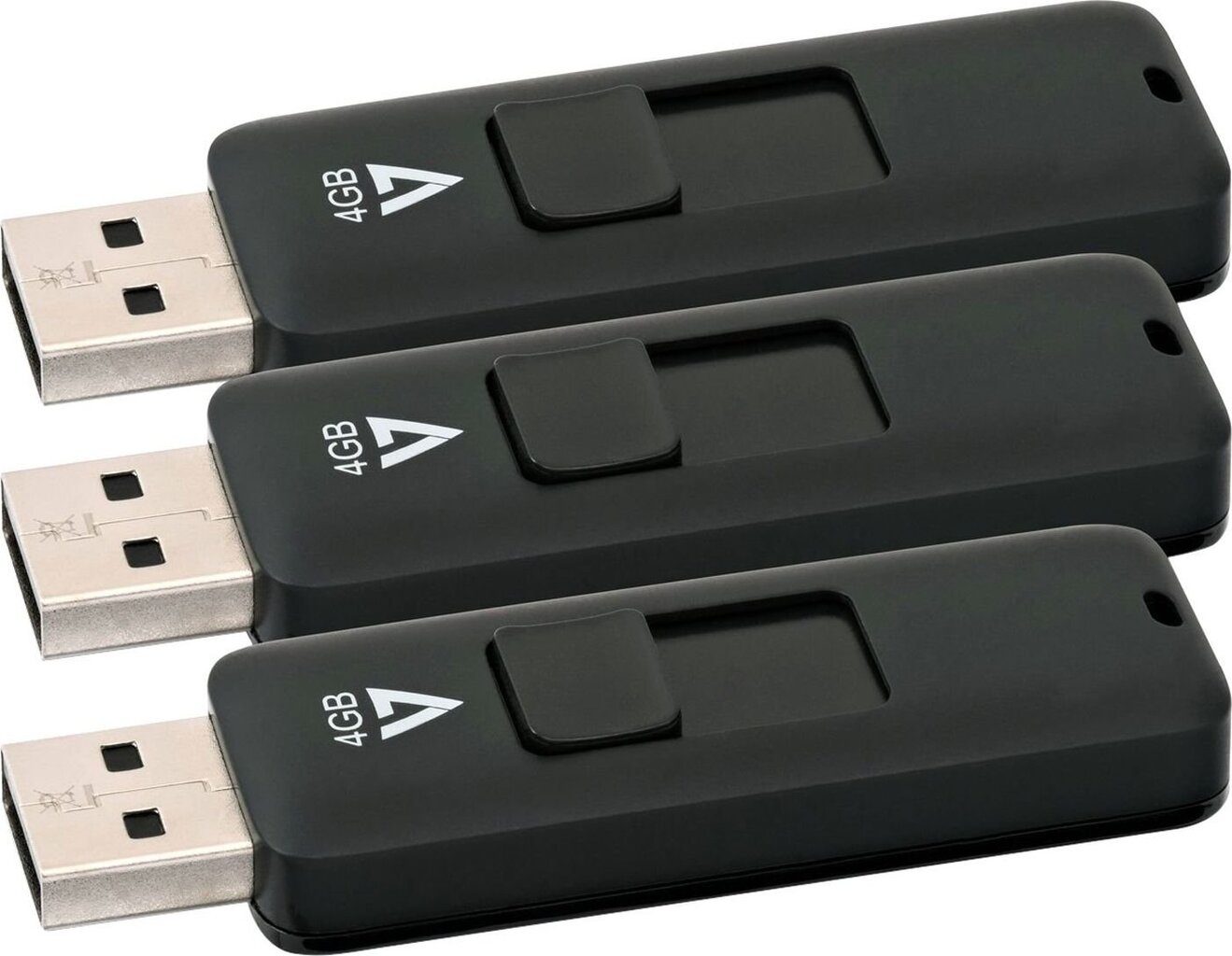 V7 Slider 4 GB USB 2.0 цена и информация | USB laikmenos | pigu.lt