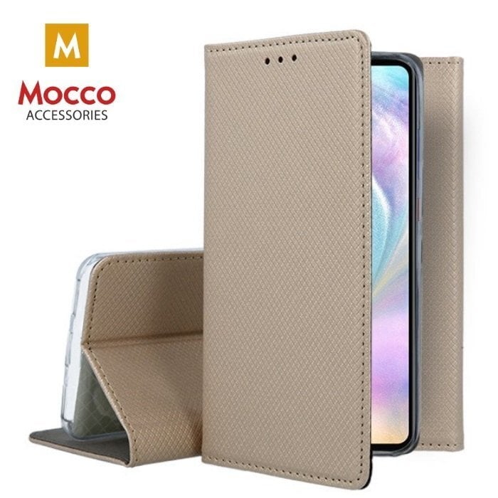 Mocco Smart Magnet Book Case For Samsung A305 Galaxy A30 Gold kaina ir informacija | Telefono dėklai | pigu.lt