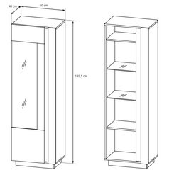 Vitrina Arco 60, ąžuolo/pilkos spalvos цена и информация | Витрины, серванты | pigu.lt