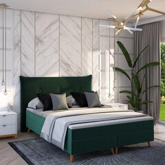 Кровать Satli, 160х200 см, зеленая цена и информация | Кровати | pigu.lt