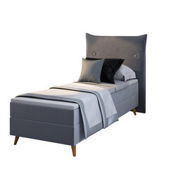 Кровать Satli I, 90х200 см, серая цена и информация | Кровати | pigu.lt