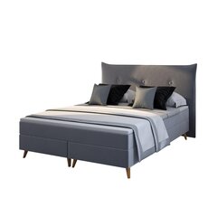 Кровать Satli, 160х200 см, серая цена и информация | Кровати | pigu.lt