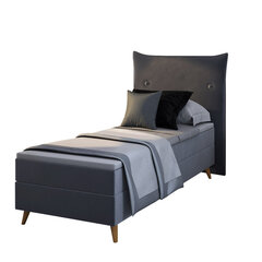 Кровать Satli, 90x200 см, серая цена и информация | Кровати | pigu.lt