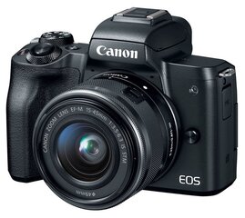 Canon EOS M50 15-45 IS STM Black цена и информация | Цифровые фотоаппараты | pigu.lt