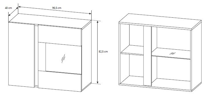 Vitrina Arco 96, ąžuolo/pilkos spalvos цена и информация | Vitrinos, indaujos | pigu.lt