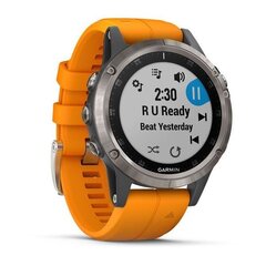 Garmin Fenix 5 Plus Sapphire, Orange цена и информация | Смарт-часы (smartwatch) | pigu.lt