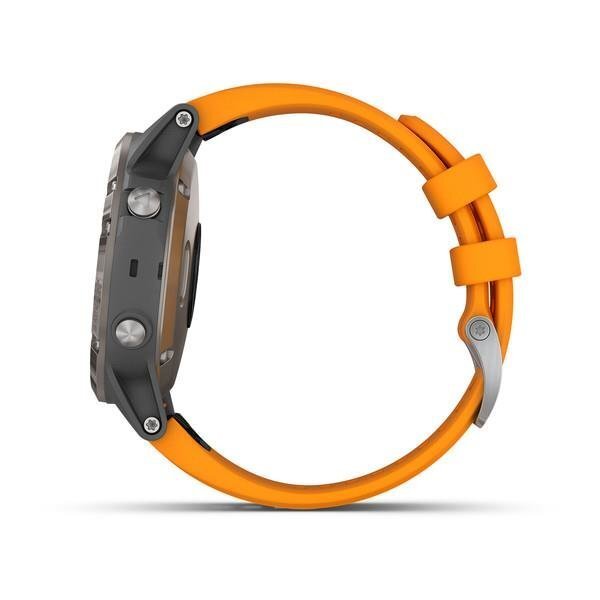 Garmin Fenix 5 Plus Sapphire, Orange 010-01988-05 kaina ir informacija | Išmanieji laikrodžiai (smartwatch) | pigu.lt