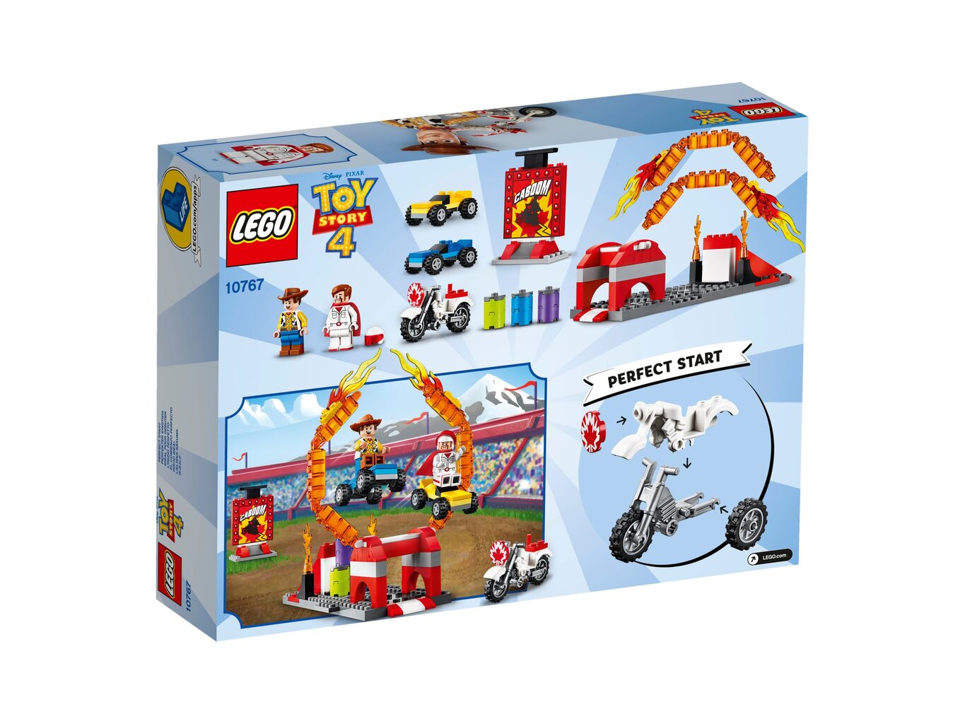 10767 LEGO® | Disney Kaskadininkų triukų pasirodymas цена и информация | Konstruktoriai ir kaladėlės | pigu.lt