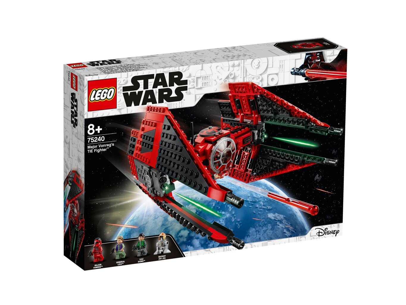 75240 LEGO® Star Wars Majoro Vonrego TIE Fighter kaina ir informacija | Konstruktoriai ir kaladėlės | pigu.lt