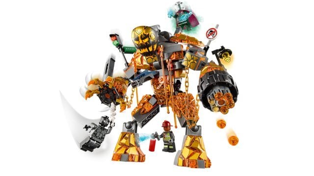 76128 LEGO® Super Heroes Molten Man mūšis kaina ir informacija | Konstruktoriai ir kaladėlės | pigu.lt