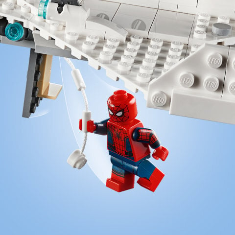 76130 LEGO® Super Heroes Starko reaktyvinis lėktuvas ir dronų puolimas цена и информация | Konstruktoriai ir kaladėlės | pigu.lt