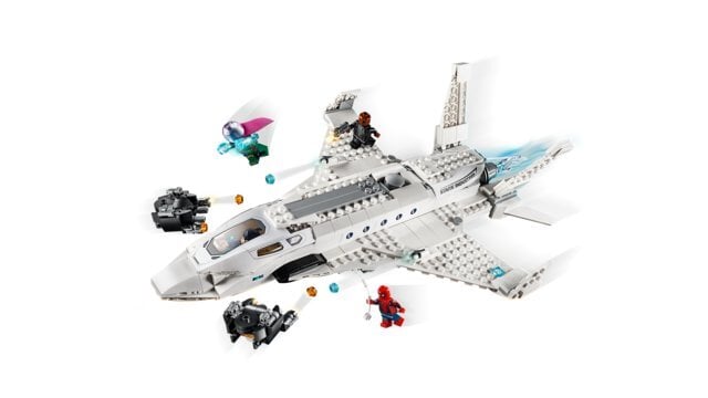 76130 LEGO® Super Heroes Starko reaktyvinis lėktuvas ir dronų puolimas kaina ir informacija | Konstruktoriai ir kaladėlės | pigu.lt