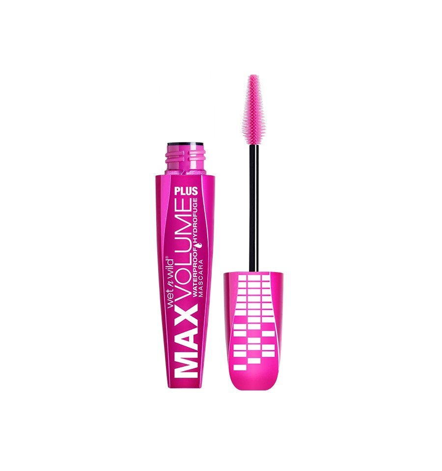 Blakstienų tušas atsparus vandeniui Wet n Wild Max Volume Plus 8 ml, Amp'D Black kaina ir informacija | Akių šešėliai, pieštukai, blakstienų tušai, serumai | pigu.lt