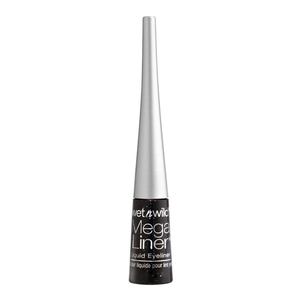 Skystas akių kontūro apvadas Wet n Wild Megaliner 3,5 ml, Black Noir цена и информация | Akių šešėliai, pieštukai, blakstienų tušai, serumai | pigu.lt