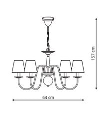 Light Prestige pakabinamas šviestuvas Verona 6 kaina ir informacija | Pakabinami šviestuvai | pigu.lt