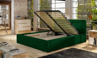 Кровать Belluno MTP, 140x200 см, искусственная кожа, коричневая цена и информация | Кровати | pigu.lt