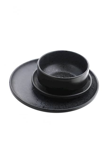 HTI keramikinė lėkštė Black & Dots, 26 cm kaina ir informacija | Indai, lėkštės, pietų servizai | pigu.lt