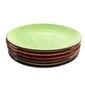 HTI keramikinių lėkščių komplektas Rainbow, 6 vnt цена и информация | Indai, lėkštės, pietų servizai | pigu.lt
