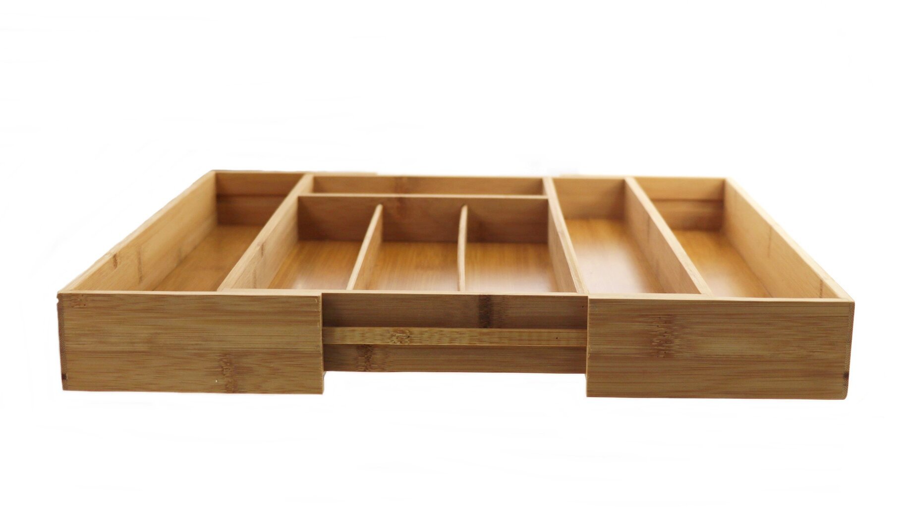 Bambukinis stalo įrankių dėklas 25,7x35,7x5 cm kaina ir informacija | Virtuvės įrankiai | pigu.lt