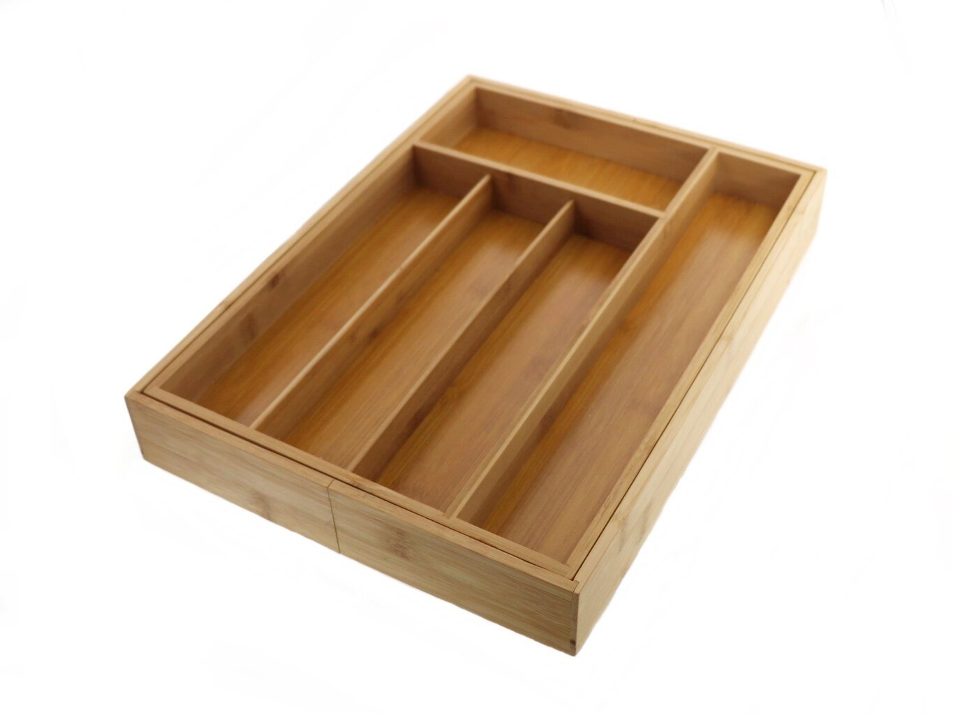 Bambukinis stalo įrankių dėklas 25,7x35,7x5 cm цена и информация | Virtuvės įrankiai | pigu.lt