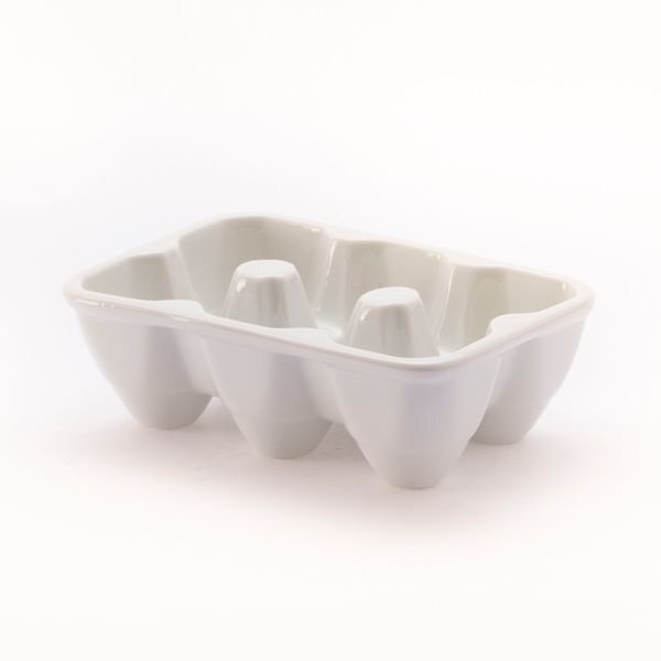 Porcelianinis kiaušinių indas kaina ir informacija | Indai, lėkštės, pietų servizai | pigu.lt
