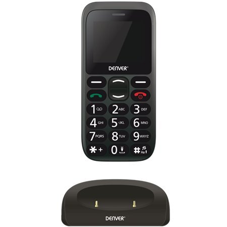 Denver Bas-18300M, Dual SIM, Black kaina ir informacija | Mobilieji telefonai | pigu.lt