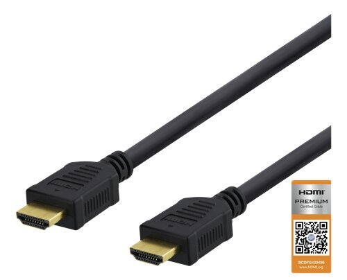 Deltaco HDMI-1030D, HDMI, 3 m kaina ir informacija | Kabeliai ir laidai | pigu.lt