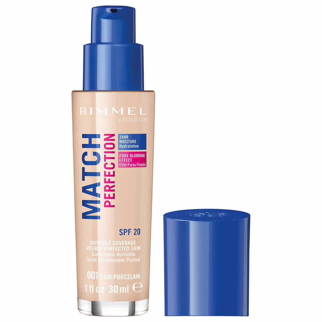 Makiažo pagrindas Rimmel Match Perfection SPF20 30 ml цена и информация | Makiažo pagrindai, pudros | pigu.lt