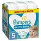 Sauskelnės PAMPERS Active Baby-Dry, Monthly Pack, 5 dydis, 11-16kg, 150 vnt. цена и информация | Sauskelnės | pigu.lt