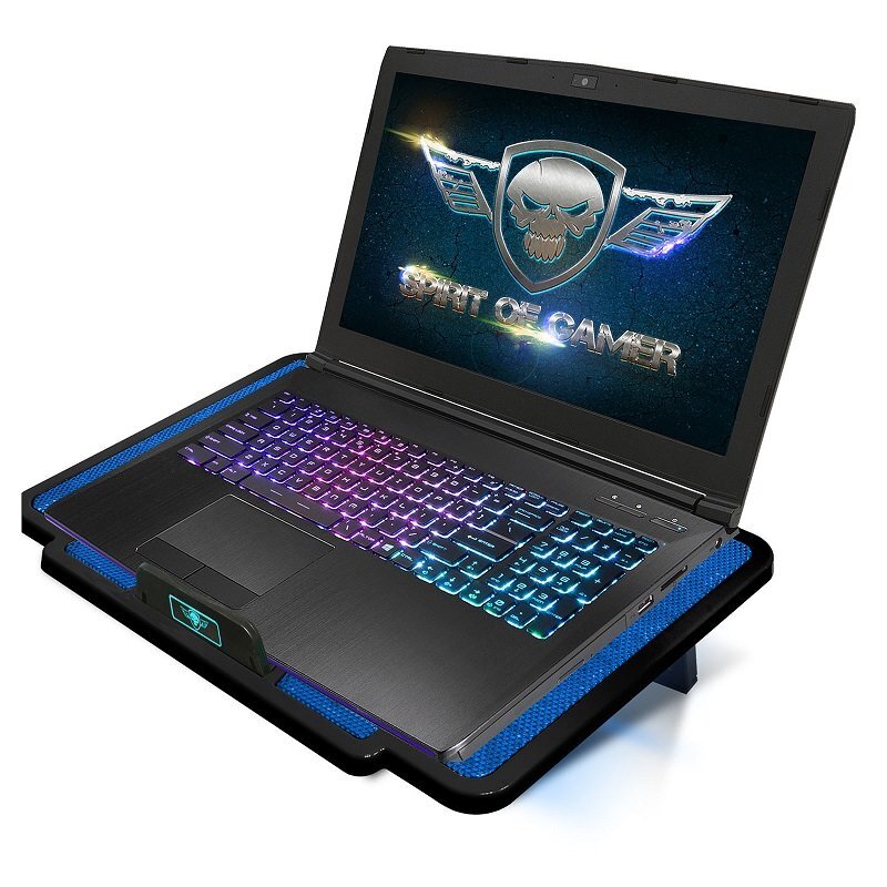 Spirit Of Gamer Cooling Pad Airblade 100 Blue цена и информация | Kompiuterių aušinimo ir kiti priedai | pigu.lt