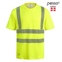 Marškinėliai Pesso HVMCOT HI-VIS, geltoni kaina ir informacija | Darbo rūbai | pigu.lt