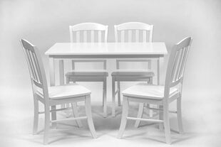 Столовый комплект Rosella/Monaco-4, белый цена и информация | Комплекты мебели для столовой | pigu.lt