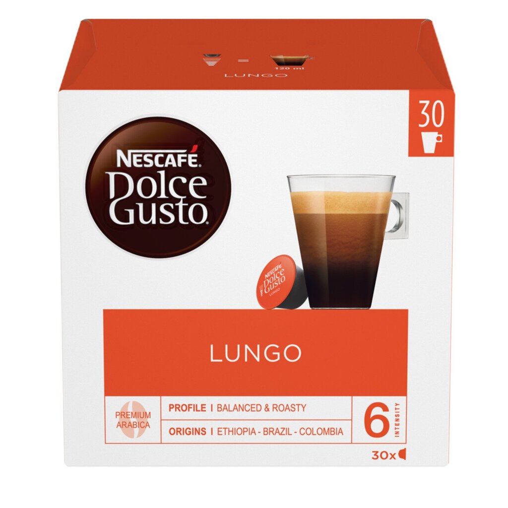 NESCAFE Dolce Gusto Lungo kava 30 kaps., 210g kaina ir informacija | Kava, kakava | pigu.lt