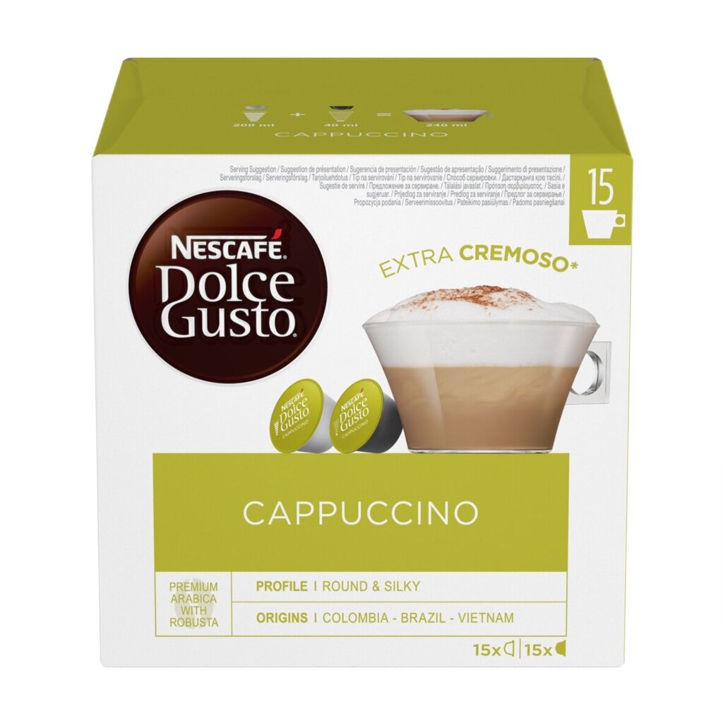 NESCAFE Dolce Gusto Cappuccino kava 30 kaps., 349,5g цена и информация | Kava, kakava | pigu.lt